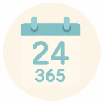 24時間365日対応